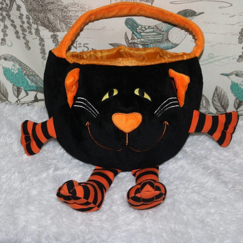 Halloween candy bag Kitty Cat washable clean